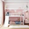 House Shape Twin Over Twin Bunk Bed With Slide - ModernLuxe -Kiddo Land Store GUEST ced3d7b3 70b3 4870 a9c6 1e2861f0365f