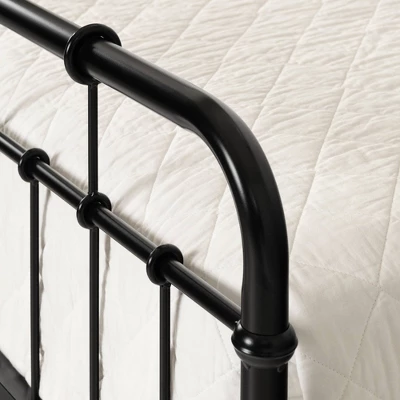 Vito Metal Complete Bed Pure Black - South Shore 6 Vito Metal Complete Bed Pure Black - South Shore - Image 4