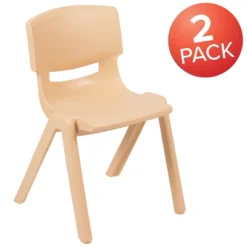 Emma And Oliver 2 Pack Plastic Stack School Chair With 13.25"H Seat, K-2 School Chair -Kiddo Land Store GUEST d5fbe023 b9d9 4b6e a83e 8ac3913d875a
