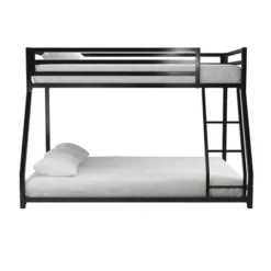 Twin/Full Max Metal Bunk Bed Black - Room & Joy -Kiddo Land Store GUEST da747eff caba 48c5 bea3 2c8ec1726e91