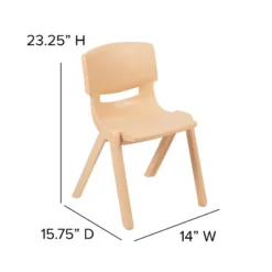 Emma And Oliver 2 Pack Plastic Stack School Chair With 13.25"H Seat, K-2 School Chair -Kiddo Land Store GUEST dcfab01f 0d1f 4ccb 8157 b3d6360d3859