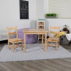 Flash Furniture Kids Solid Hardwood Table And Chair Set For Playroom, Bedroom, Kitchen - 3 Piece Set 25 Flash Furniture Kids Solid Hardwood Table And Chair Set For Playroom, Bedroom, Kitchen - 3 Piece Set -Kiddo Land Store GUEST de4c6cac 832f 4ead a942 2d46b0740a43 1