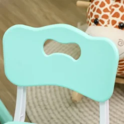 Qaba Kids Table And Chair Set With 4 Chairs, Adjustable Height, Easy To Clean Table Surface, For 1.5 - 5 Years Old 12 Qaba Kids Table And Chair Set With 4 Chairs, Adjustable Height, Easy To Clean Table Surface, For 1.5 - 5 Years Old -Kiddo Land Store GUEST ded68748 7e4a 47b8 814d f49b9b49aed8