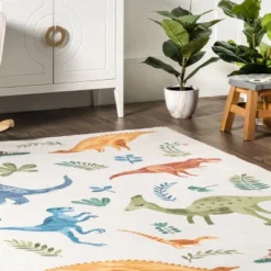 NuLOOM Eamon Dinosaur Machine Washable Kids Area Rug 20 NuLOOM Eamon Dinosaur Machine Washable Kids Area Rug -Kiddo Land Store GUEST e0d9a3a2 31d7 4011 b6b1 cfb67cbecfce