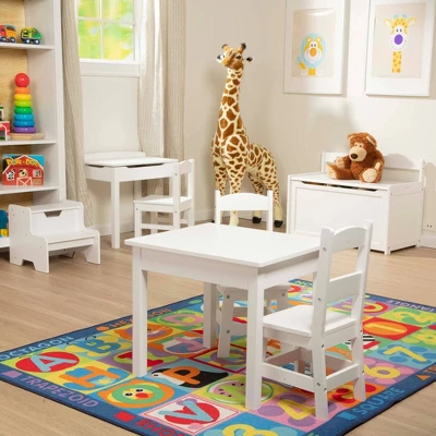 Melissa & Doug Wooden Chair Pair - White 4 Melissa & Doug Wooden Chair Pair - White - Image 2