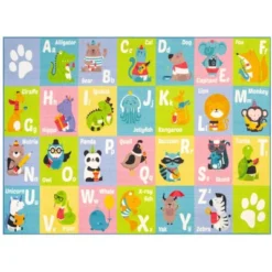 KC CUBS Boy & Girl Kids ABC Alphabet Animal Educational Learning & Fun Game Play Area Non Slip Nursery Bedroom Classroom Rug Carpet -Kiddo Land Store GUEST e3eb261b 7bce 4cb7 8a80 48f7aa3fe612