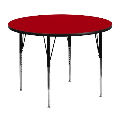 Emma And Oliver 48" Round Laminate Adjustable Activity Table 11 Emma And Oliver 48" Round Laminate Adjustable Activity Table - Image 9