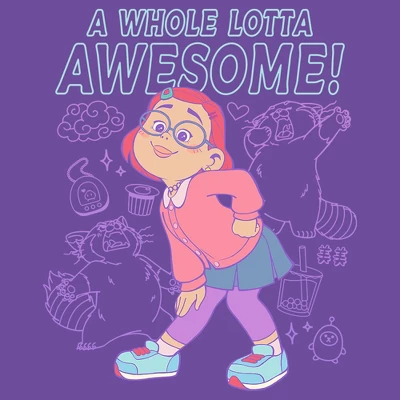 Junior's Turning Red A Whole Lotta Awesome T-Shirt 3 Junior's Turning Red A Whole Lotta Awesome T-Shirt