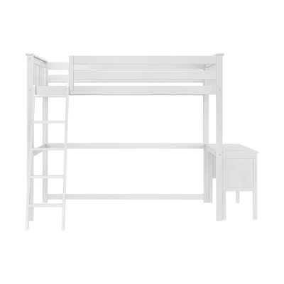 Max & Lily Twin-Size High Loft Bed With Desk 4 Max & Lily Twin-Size High Loft Bed With Desk - Image 2