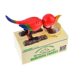 Insten Parrot Piggy Bank Robotic Coin Munching Toy Money Box, Red, 6.6x6.5 Inches 12 Insten Parrot Piggy Bank Robotic Coin Munching Toy Money Box, Red, 6.6x6.5 Inches -Kiddo Land Store GUEST ec30c160 b7c2 4e4d 8e3a ce407fbb3c9c