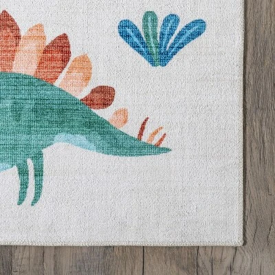 NuLOOM Eamon Dinosaur Machine Washable Kids Area Rug 6 NuLOOM Eamon Dinosaur Machine Washable Kids Area Rug - Image 4