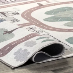 NuLOOM Chalea Kids Town Machine Washable Area Rug -Kiddo Land Store GUEST f0c8b73d c302 48fd 9aa3 7062322ec99e