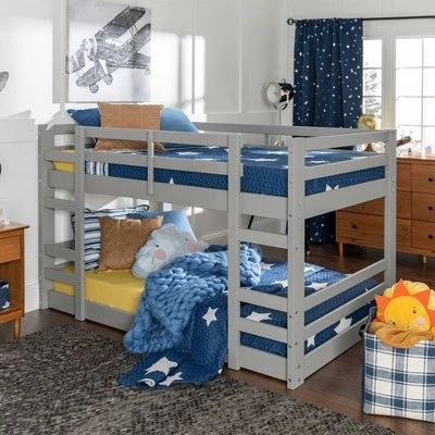 Twin Over Twin Indy Solid Wood Low Bunk Bed - Saracina Home 10 Twin Over Twin Indy Solid Wood Low Bunk Bed - Saracina Home - Image 8