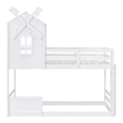 Twin Over Twin Bunk Bed With Roof, Window, Guardrails And Ladder - ModernLuxe 14 Twin Over Twin Bunk Bed With Roof, Window, Guardrails And Ladder - ModernLuxe -Kiddo Land Store GUEST f58c6ea6 a744 4778 9345 8b0dcde1bace