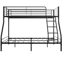 Twin-Over-Full Metal Bunk Bed With Ladder And Enhanced Upper-Level Guardrail, Black-ModernLuxe 11 Twin-Over-Full Metal Bunk Bed With Ladder And Enhanced Upper-Level Guardrail, Black-ModernLuxe -Kiddo Land Store GUEST f7f1d3aa d818 4b26 84f3 a8410226e4e9