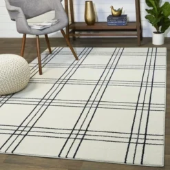 Turner Plaid Kids' Rug White - Balta Rugs -Kiddo Land Store GUEST f7f45e05 431a 44f0 9199 e920fae0377a