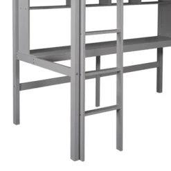 Twin Size Loft Bed With Desk, Shelves, And Ladder-ModernLuxe -Kiddo Land Store GUEST fabbd4ca 972b 4345 a84a 904414ec0c21