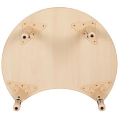 Emma And Oliver 25.125"W X 35.5"L Crescent Natural Plastic Adjustable Activity Table-Seats 4 -Kiddo Land Store GUEST faef9e46 3cb2 40ec a568 94c57803921f