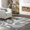 Izzy Retro Swirls Kids Area Rug