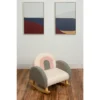 Upholstered Rocking Chair White/Pink/Gray - Gift Mark -Kiddo Land Store GUEST feb8946f 19b4 41a7 8534 625eee5d1d2b